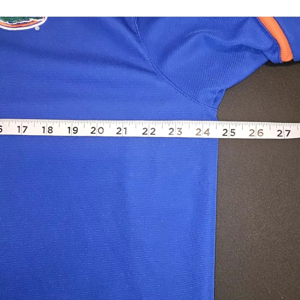 Nike Dri-Fit University Of Florida Gators S/S Polo Size XL Royal Blue